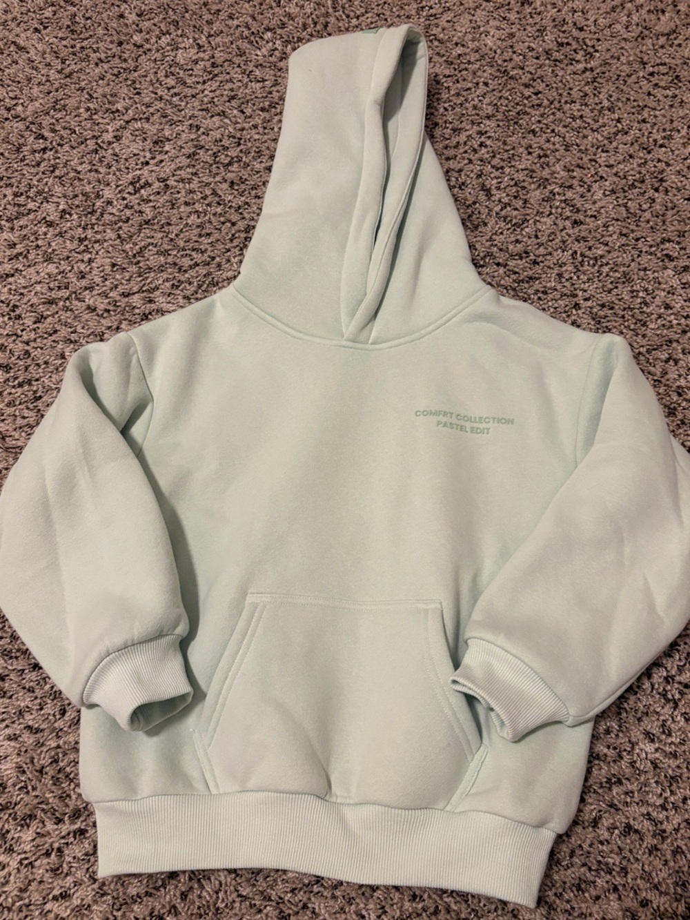 Comfort Collection Pastel Mint Kids Hoodie NWOT